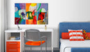 Quadro Dipinto - Paesaggio Colorato 120x80cm Erroi-2
