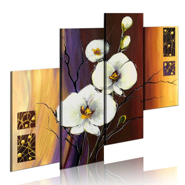 Quadro Dipinto - Orchidea Bianca 120x100cm Erroi prezzo