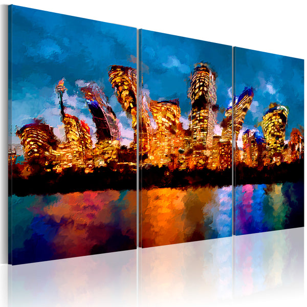 online Quadro - Mad City - Triptych 60x40cm Erroi