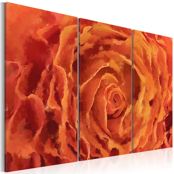 Quadro - Rose Di Tonalità Arancio - Trittico 60x40cm Erroi prezzo
