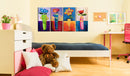 Quadro Dipinto - Colori Dell'Arcobaleno 120x60cm Erroi-2