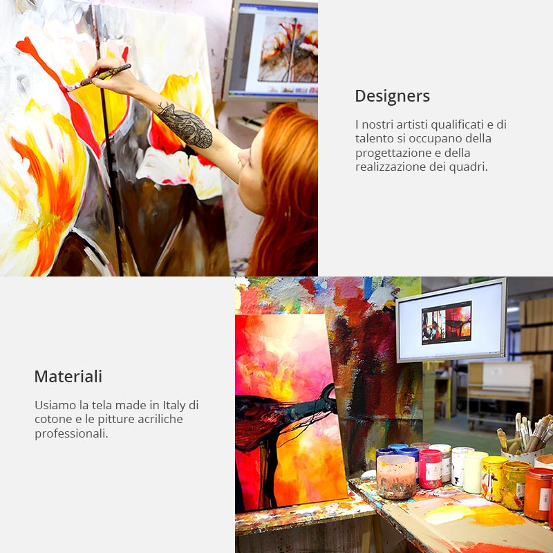 Quadro Dipinto - Colori Dell'Arcobaleno 120x60cm Erroi-4