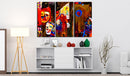 Quadro Dipinto - Abstract Carnival 120x80cm Erroi-2
