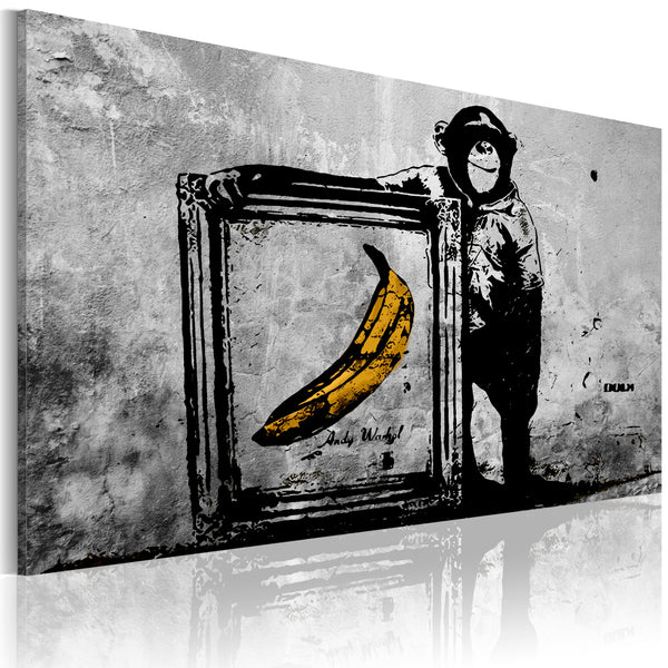 Quadro - Inspired By Banksy - Black And White Erroi sconto