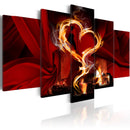 Quadro - Flames Of Love - Heart 100x50cm Erroi-1