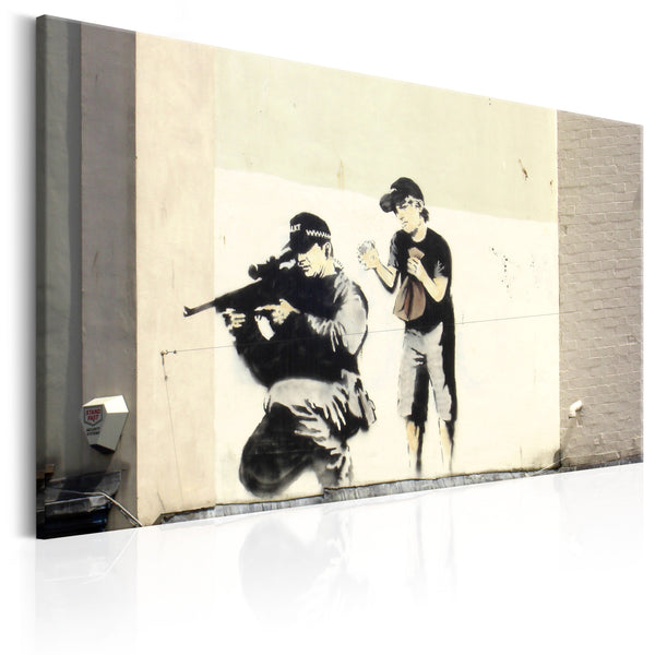 acquista Quadro - Sniper And Child By Banksy Erroi