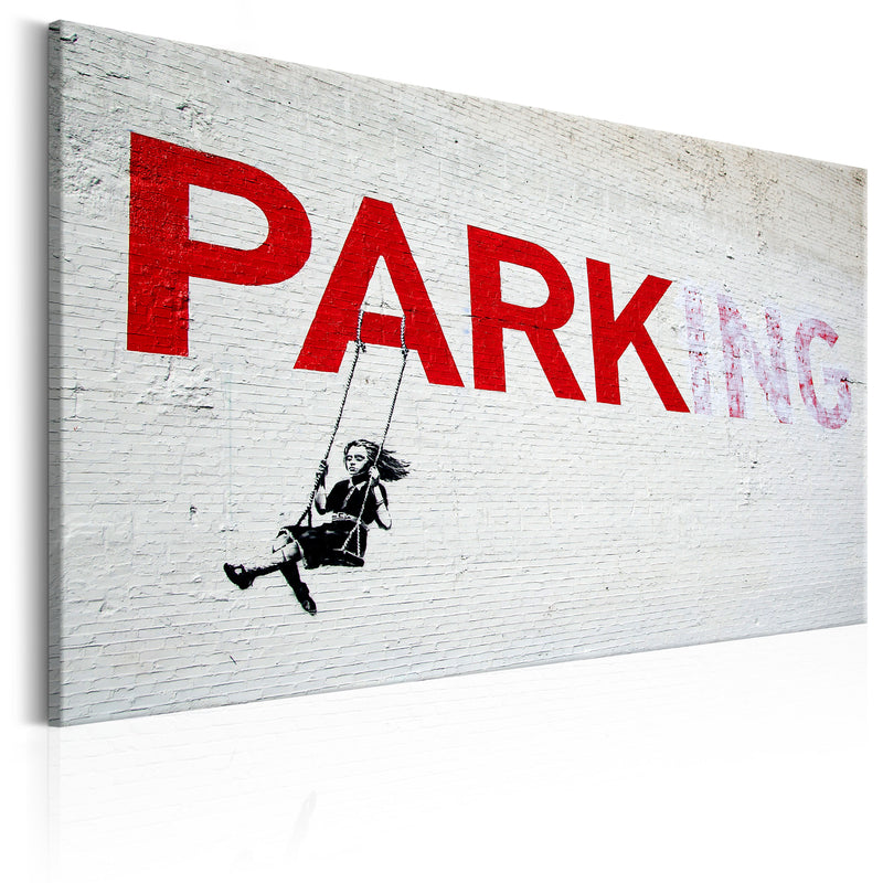 Quadro - Parking Girl Swing By Banksy 60X40Cm Erroi-1