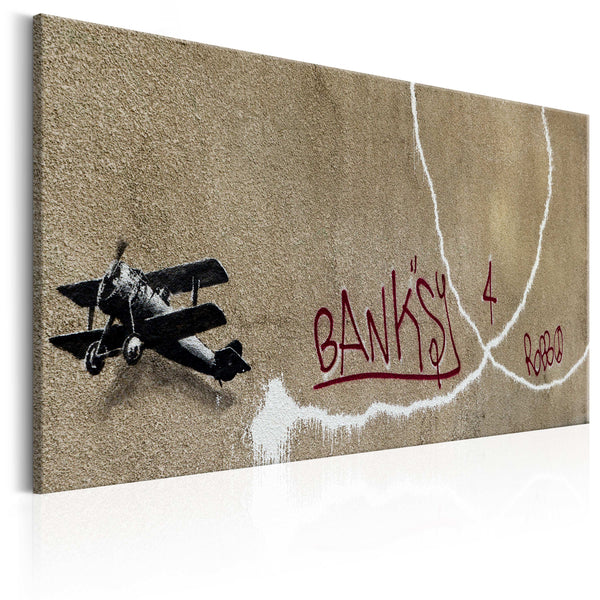Quadro - Love Plane By Banksy Erroi sconto