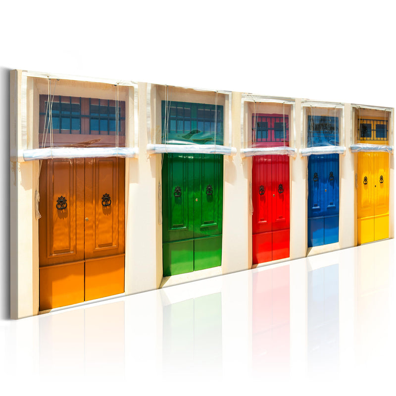 Quadro - Colourful Doors 120X40Cm Erroi-1