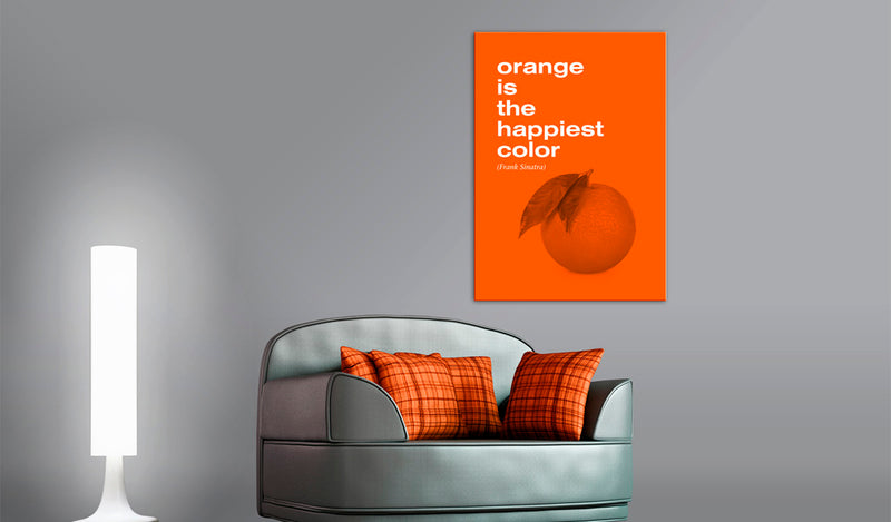 Quadro - Orange Is The Happiest Color Frank Sinatra 50X70Cm Erroi-2