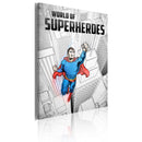 Quadro - World Of Superheroes 50X70Cm Erroi-1