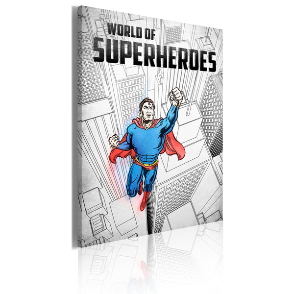 prezzo Quadro - World Of Superheroes Erroi