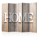 Paravento 5 Pannelli - Home On Wooden Boards 225x172cm Erroi-1