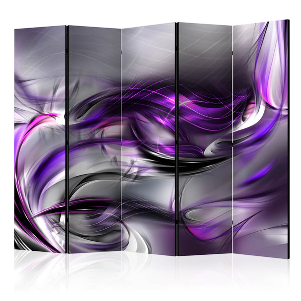 Paravento 5 Pannelli - Purple Swirls II 225x172cm Erroi online