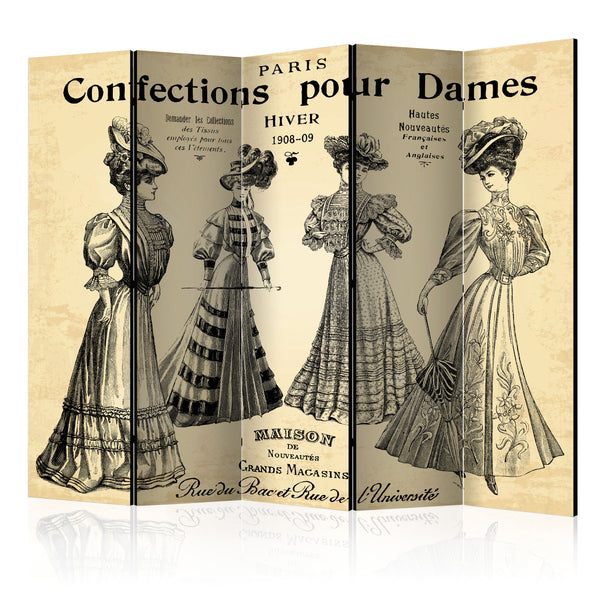 Paravento 5 Pannelli - Confections Pour Dames II 225x172cm Erroi online