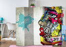 Paravento 5 Pannelli - Graffiti Beauty 225x172cm Erroi-2