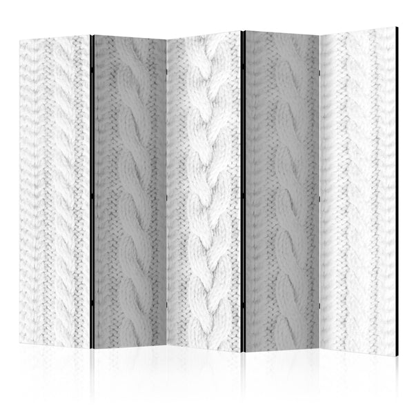 Paravento 5 Pannelli - White Knit II 225x172cm Erroi online