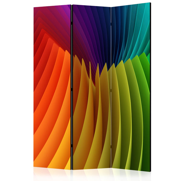 prezzo Paravento 3 Pannelli - Rainbow Wave 135x172cm Erroi