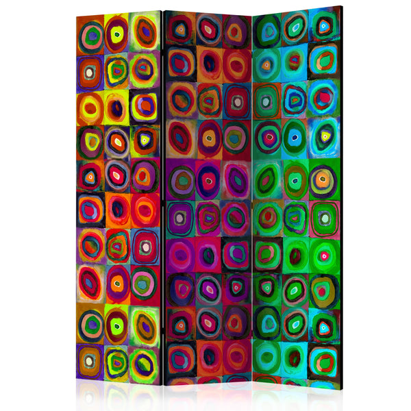 Paravento 3 Pannelli - Colorful Abstract Art 135x172cm Erroi sconto