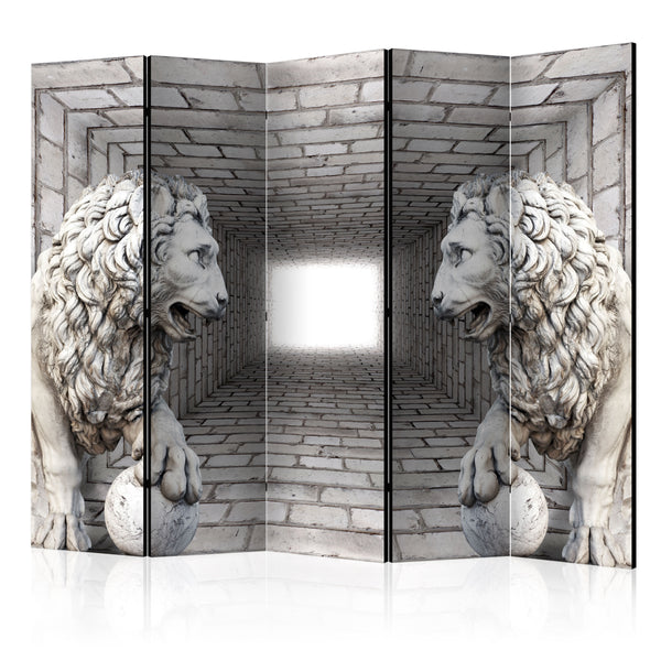 Paravento 5 Pannelli - Stone Lions II 225x172cm Erroi online
