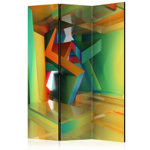 online Paravento 3 Pannelli - Colourful Space 135x172cm Erroi