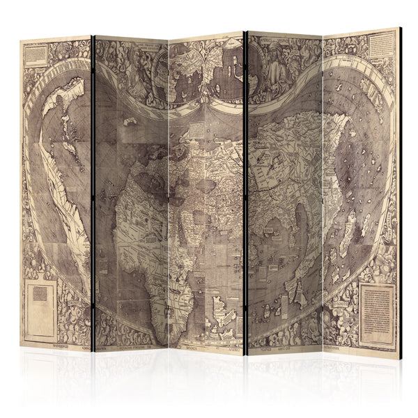 prezzo Paravento 5 Pannelli - Map - Amerigo Vespucci ! 225x172cm Erroi