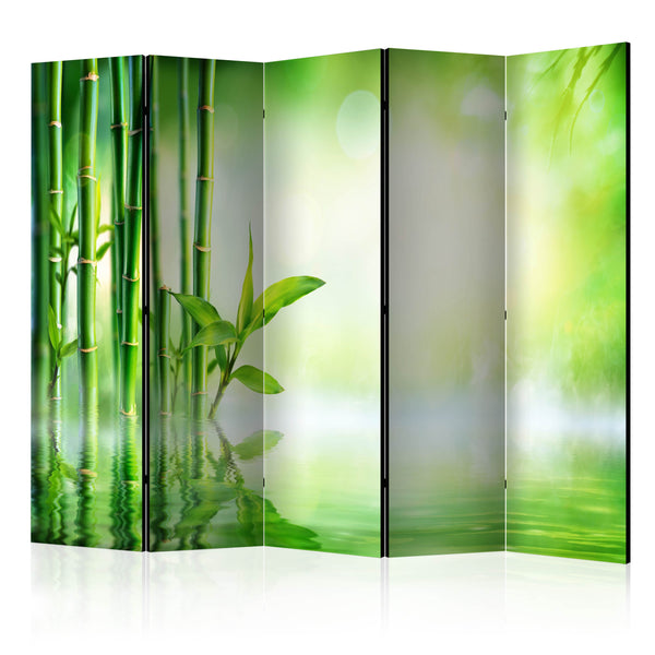 Paravento 5 Pannelli - Green Bamboo II 225x172cm Erroi online