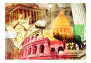 Carta da Parati Fotomurale - Roma - Collage 100x70 cm Erroi-2