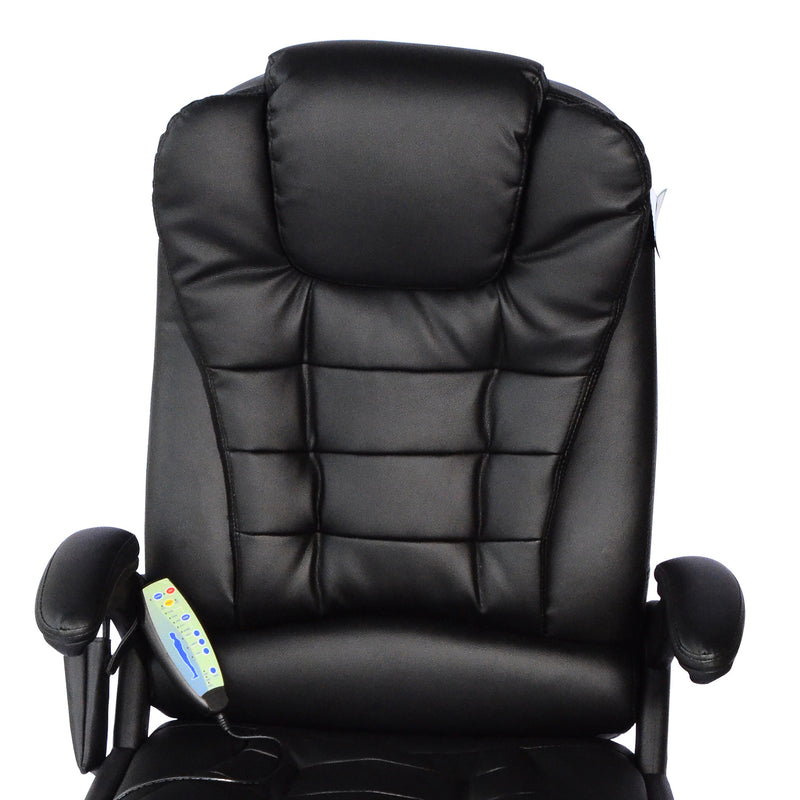 Sedia Poltrona Direzionale Massaggiante da Ufficio 65x160x104 cm in  Microfibra Crema