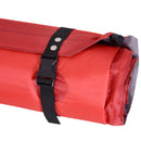 Materassino Gonfiabile da Campeggio con Cuscino PVC Rosso 191x63x5 cm -4