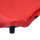 Materassino Gonfiabile da Campeggio con Cuscino PVC Rosso 191x63x5 cm -8