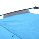Tenda da Spiaggia Impermeabile Pop Up con Corde e Picchetti Azzurro -6