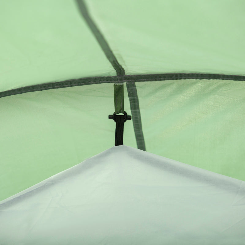 Tenda da Campeggio 4 Persone 426x206x154 cm con Vestibolo Verde-10