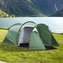 Tenda da Campeggio 4 Persone 426x206x154 cm con Vestibolo Verde-2