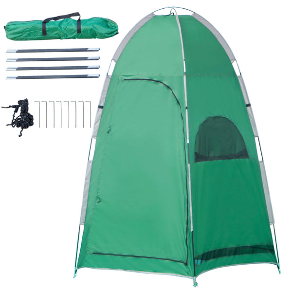 prezzo Tenda Doccia da Campeggio 122x122x213 cm in Poliestere Verde
