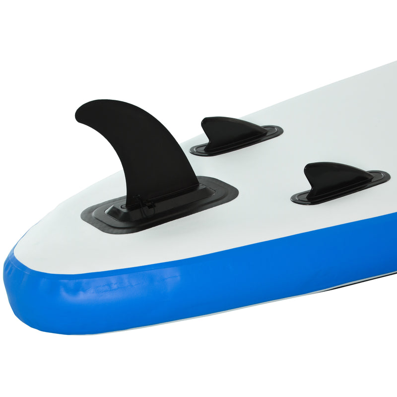 SUP Tavola Stand Up Paddle Gonfiabile 305x80x15 cm per Adulti e Teenager Blu e Bianco-9