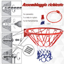 Canestro da Basket con Rete Ø46 cm in Metallo -4