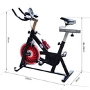 Spin Bike Cyclette per Spinning Professionale 105x45x95 cm -9