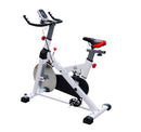 Cyclette per Allenamento Professionale Fitness 105x45x103 cm Bianco -5