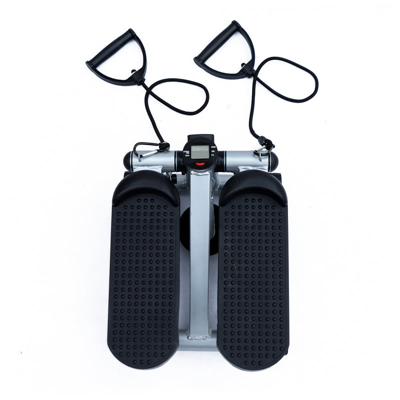 Mini Stepper Professionale per Allenamento Fitness a Casa con Corde Elastiche in Acciaio 38x30x16 cm -6