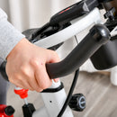 Cyclette Professionale da Camera Volano 8 Kg con Schermo LCD Bianca-10