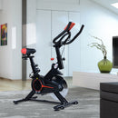 Cyclette per Allenamento Aerobico con Display LCD Nero e Rosso -5