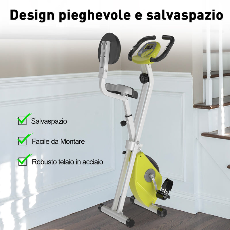 Cyclette Magnetica Pieghevole con Display LCD -6