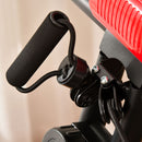 Cyclette Magnetica Pieghevole con Display LCD in Acciaio Rossa-9