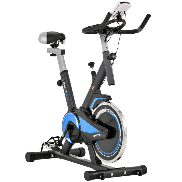 acquista Cyclette Spin Bike Volano 10 Kg con Schermo LCD Nero e Blu