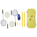 Set da Badminton Tennis Portatile per Adulti e Bambini con Racchette e Accessori  Giallo e Blu-3