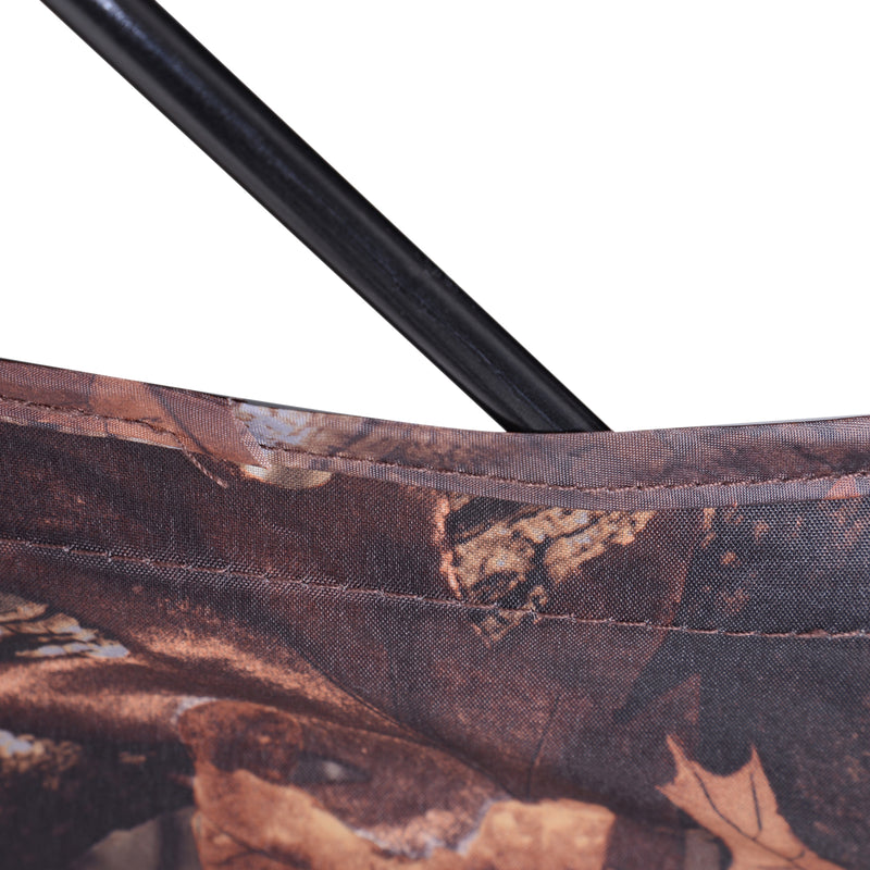 Tenda Stealth Camo per Caccia e Fotografia 2 Persone 4 Finestre Ottima Visibilità Tessuto Oxford 145x145x165 cm -4
