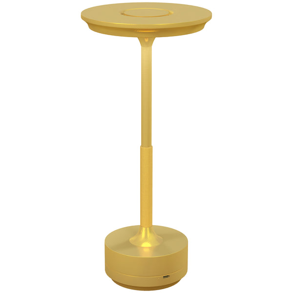 online Lampada da Tavolo a LED Senza Filo Touch Ø13x28,5 cm Batteria Ricaricabile Oro