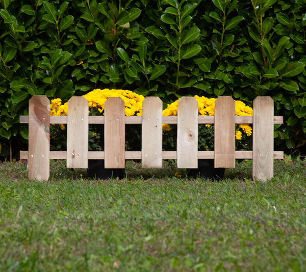 Staccionata Steccato Recinzione Giardino 30/45x110 cm in Legno sconto