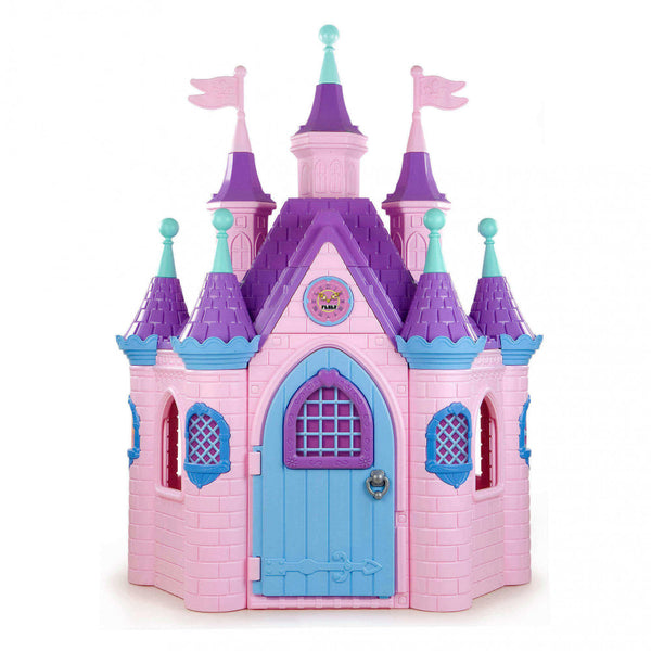 Casetta Gioco per Bambini Super Palazzo 123x100x102 h cm in Plastica Multicolor prezzo